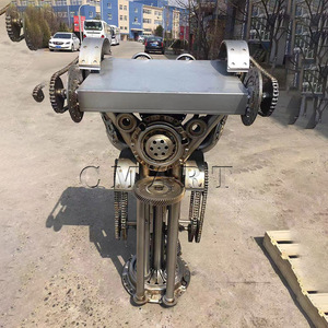 Table de <span class=keywords><strong>bar</strong></span> en fer de style steampunk rétro, sculpture métallique, décoration vintage de haute qualité <span class=keywords><strong>pour</strong></span> salon de tatouage, café, restaurant - Product Image 3