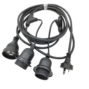 E26 E27 Waterproof Outdoor Light <b>Strings</b> IP65 LED Plastic Lamp Body For <b>Garden</b> Patio Farming Use - Product Image 5