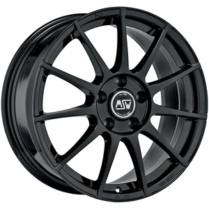 CERCHI en LEGA 85 7x17 4x100 ET 37 NEGRO BRILLO Ruedas de coche de pasajeros - Product Image 1