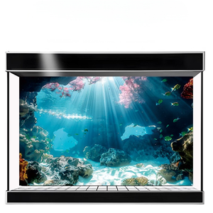 Peces de acuario Art Deco de PVC impresos personalizables para pegatinas decorativas autoadhesivas - Product Image 4