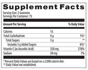 Yetişkinler için organik Vegan <span class=keywords><strong>C</strong></span> vitamini Gummies 60 adet çiğneme vitaminleri Vegan dostu doz formu - Product Image 2