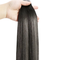 Extensions de cheveux humains vierges Remy, double trame Genius Weft, ondulation naturelle, toutes couleurs, texture douce, tissage capillaire.