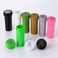 Flacon en plastique ambré personnalisé avec logo, bouchon sécurité enfant CRC, pot en plastique pour emballage de suppléments, vitamines et capsules