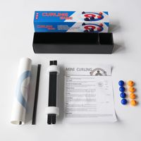 Boîtes en plastique colorées 1200x280MM, jouets pour enfants, jeux éducatifs d'intérieur, jeux de curling magnétique de table, jeux de tennis de table pour la maison