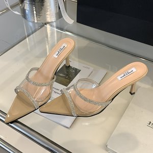 2026 Spring/Summer New Rhinestone Stiletto Pointed-Toe <b>Sandals</b> - Product Image 1