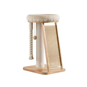 Cat Tree With Sisal Rope 4.33 In Diameter Durable <b>Scratching</b> <b>Post</b> For Cats Home Use - Product Image 3