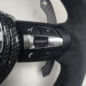 พวงมาลัยหนังคาร์บอนไฟเบอร์ LED ยอดนิยมสำหรับขายส่ง สำหรับรถยนต์ BMW ซีรีส์ 3 ซีรีส์ 5 รุ่น F10 F20 F30 F90 F01 F02 - Product Image 5
