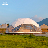 Domos de luxe en extérieur Igloo Glamping Maison dôme géodésique en PVC Tentes dôme géodésique pour événements