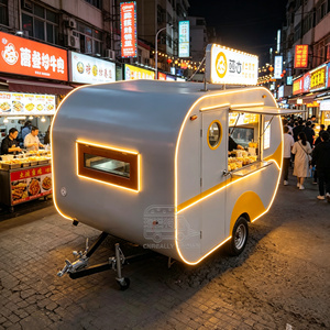 Fast Outdoor Truck Stainless Steel Catering Cart Commercial Food Trailer - Product Image 1