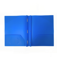 Carpeta Multicolor A4 de Material PP Opaco con Clips Tipo Tadpole, Carpeta de Anillas en D Estilo Americano, Ranuras para Tarjetas de Visita, Material de Oficina