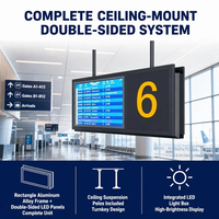 Sistema FIDS Inteligente para Aeropuertos y Metro, Pantalla LCD de Video Wall para Información de Vuelos, Terminal CMS para Orientación de Pasajeros (Personalizable)