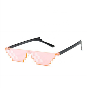 New Deal with it Gafas Thug Life Gafas <span class=keywords><strong>Pixel</strong></span> Mujeres Hombres Gafas de sol Negro Mosaico Gafas de sol - Product Image 4