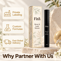 Sérum pour cils, soin des cils, 3 ml, sans prostaglandine, complexe de 12 % de peptides, végétalien, étiquette privée, OEM, ODM, logo personnalisé, vente en gros