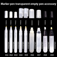pointe plate lisse éjection d'encre Portable remplaçable haute qualité vide bricolage Graffiti acrylique marqueur pour dessiner