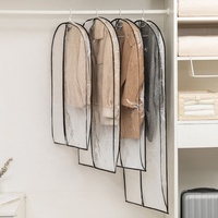 Ensemble de 4 housses de protection pour vêtements, sac de rangement suspendu, PVC plastique, tissu non tissé, garde-robe, costume, veste, protecteur