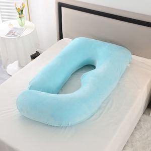 Oreiller de grossesse en forme de U pour femmes, couleur or, vente en gros - Product Image 3