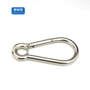BNS 304 acier inoxydable ressorts puissants fermoir en métal boucle mousqueton crochet à ressort crochet en acier inoxydable fabriqué en Chine - Product Image 1
