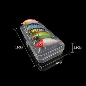 KEWOTE vente en gros 5 couleurs disponibles appâts artificiels manivelle en plastique dur leurres de pêche ensemble <span class=keywords><strong>peche</strong></span> au coup siège - Product Image 5