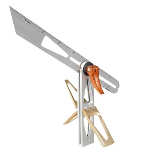 T-Fold Multi-Purpose Gauge Metal Ruler 45 Degree Angle Measurement Woodworking Tool - Product Image 2