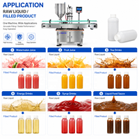 Petite machine de remplissage automatique à grande vitesse à 1 tête pour bouteilles de boissons liquides, de jus de fruits et de jus de pastèque