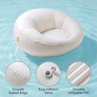 Runder Aufblasbarer Pool-Sessel für Erwachsene PVC Schwimmendes Sofa mit Rückenlehne Resort Hotel Kundenspezifisch OEM