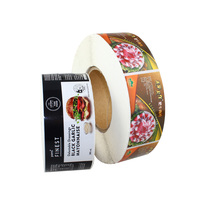 Autocollants d'étiquette d'emballage de rouleau de bouteille de miel adhésif imperméable en vinyle imprimé personnalisé en gros pour usage alimentaire