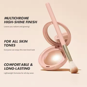 Muestra gratis hecho a medida de larga duración brillante perla brillo suave hornear resaltar polvo para resaltar la paleta de resaltado Facial - Product Image 2