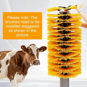 Brosse à gratter pour bétail, grande brosse à gratter pour vaches, brosse à gratter auto-nettoyante avec <span class=keywords><strong>kit</strong></span> d'installation au sol pour bovins et chevaux - Product Image 5
