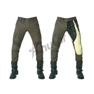 Jeans de moto rembourrés High Street pour hommes, pantalons de motard avec genoux pliants extensibles et respirants, caractéristiques grande taille - Product Image 1