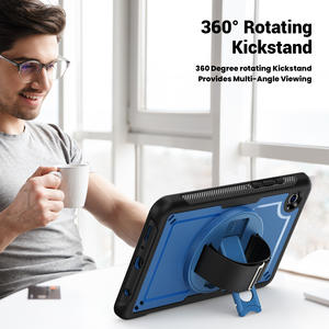 Nouveauté Étui de <span class=keywords><strong>protection</strong></span> complet à rotation 360° avec bandoulière et béquille pour <span class=keywords><strong>Samsung</strong></span> A11 <span class=keywords><strong>8</strong></span>.7 A9 Plus - Product Image 3