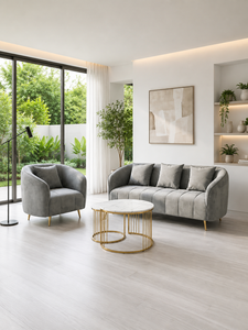 Stylish Alexis 3-1 Modular Lounge Seating Arrangement with Custom Fabric for Living Room - Product Image 2