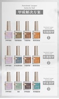 Ouboli 15ML Vernis Gel UV Bio Haute Brillance Effet Diamant Couche de Finition & Base Applicables en Usine & Certifiés CPNP