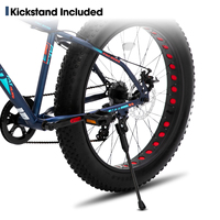 JOYKIE Vélo Tout Terrain Populaire avec Pneus Larges, Vélo Fatbike pour Hommes, Vélo des Neiges avec Pneus Larges 20/24/26 Pouces