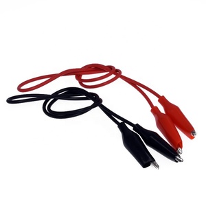 Pinces <span class=keywords><strong>Crocodile</strong></span> <span class=keywords><strong>fil</strong></span> électrique isolé multimètre fils fils de Test ensemble pinces <span class=keywords><strong>Crocodile</strong></span> Double extrémité câble de testeur de tension - Product Image 1