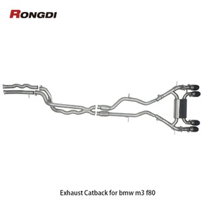Factory Direct Equal Length Midpipe Exhaust Catback for M3 M4 F80 F82 3.0T S55 2014-2019 304 Stainless Steel Exhaust Muffler - Product Image 3
