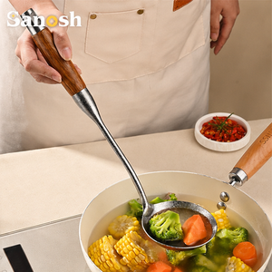 Utensilios de Cocina SANOSH Modernos de Titanio Puro, Espátula con Patrón Cristalino, Cuchara para Cocinar para Restaurante y Hotel, Juego de Utensilios de Titanio - Product Image 2