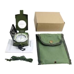 Brújula de avistamiento Lensatic multifuncional de alta precisión con bolsa inclinómetro a prueba de golpes para caza navegación al aire libre - Product Image 4