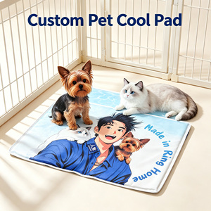 Small Pet Cooling Gel Mat For Cats Puppies 3cm Thick Supportive Ice Pad Soft Self Cooling <b>Mini</b> Mat For Cage Bed Summer Indoor - Product Image 1