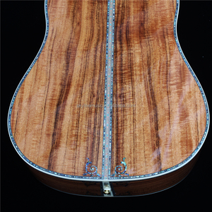 Violão Acústico Deluxe de Madeira Koa Sólida de <span class=keywords><strong>41</strong></span> Polegadas, Violão de Madeira Sólida Feito à Mão - Product Image 3