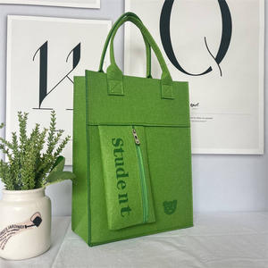 กระเป๋าถือสตรีผ้าสักหลาดใช้ซ้ำได้เป็นมิตรต่อสิ่งแวดล้อม - Product Image 3