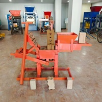 Machine multifonctionnelle non automatique pour la fabrication de briques et de blocs en argile avec pompe, respectueuse de l'environnement et à haut rendement