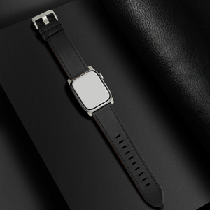 Bracelet de montre en cuir véritable habillé Vintage anti-transpiration pour <span class=keywords><strong>Apple</strong></span> I <span class=keywords><strong>Watch</strong></span> Band 49mm/<span class=keywords><strong>45mm</strong></span>/44mm/42mm/41mm bracelets en cuir pour montres - Product Image 6