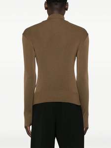 Pull à capuche en coton mélangé vierge personnalisé pour hommes, demi-col haut, mince et respirant, pull pour hommes - Product Image 6