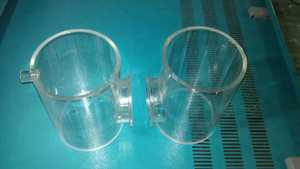 Support de tube rond transparent en acrylique avec base carrée pour l'affichage - Product Image 2