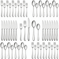 Ensemble de 24 cuillères à dîner en acier inoxydable, design moderne, poli miroir, passe au lave-vaisselle, pour la maison, les restaurants, les fêtes, MORADABAD