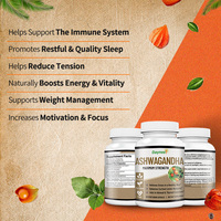 Cápsulas de Ashwagandha Natural con Mezcla de Pimienta Negra para Equilibrio Interno en Adultos, Calma Nocturna, Vitalidad, Bienestar, Suplemento Dietético
