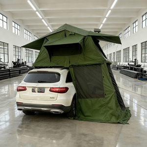 Tenda <span class=keywords><strong>da</strong></span> Campeggio per Viaggi in Auto 1,4m, Impermeabile e Antipioggia con Tetto Morbido e Veranda Posteriore - Product Image 3