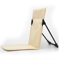 Nouvelle arrivée Dossier en aluminium Chaises de jardin extérieures simples paresseuses Chaise de camping pliante au sol