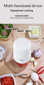 工厂批发 0.3L/0.6L 迷你切碎机 高速便携式厨房小工具 搅拌机 绞肉机 - Product Image 4