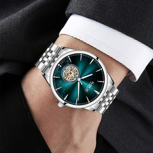 OEM Custom Logo Business Mechanical <b>Skeleton</b> <b>Watch</b> for Men Stainless Steel Luxury Fashion Analog <b>Automatic</b> Wristwatch - Product Image 3